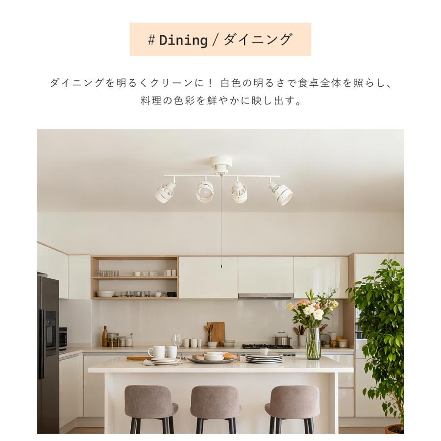 共同照明 シーリングライト 4灯 スポットライト 照明器具 4灯 8畳 12畳