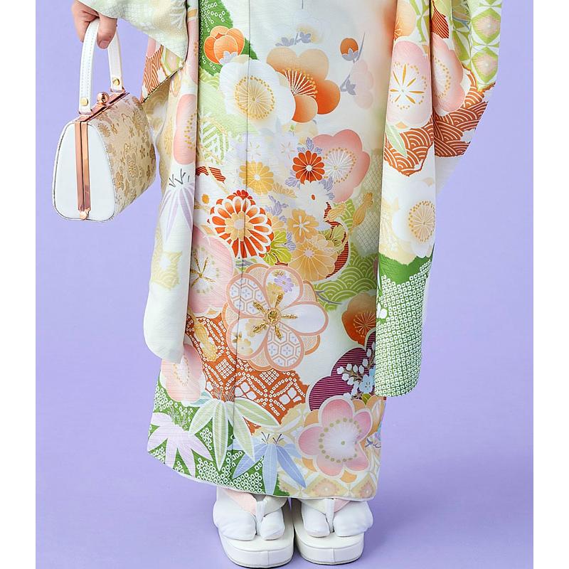 七五三 着物 7歳 女の子 着物フルセット 式部浪漫 ブランド 絵羽柄 梅