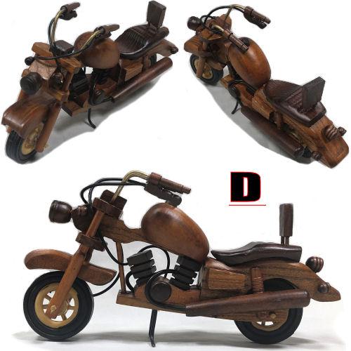 ウッドクラフト 木製バイク レトロ ウッドアート インテリア雑貨 置物