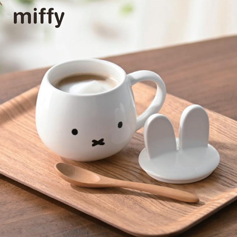Miffy（ミッフィー） 耳付き 蓋付き マグカップ 300ml miffy かわいい