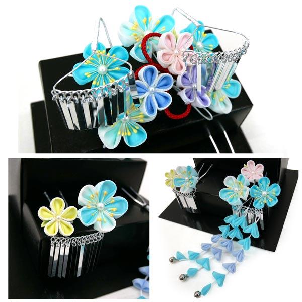 七五三用 髪飾り かんざし 3点セット 七五三 kk-078 勝山セット 日本髪