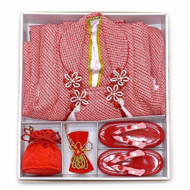 京都室町st. 七五三 着物 3歳 フルセット 女の子 正絹 日本製 総絞りの