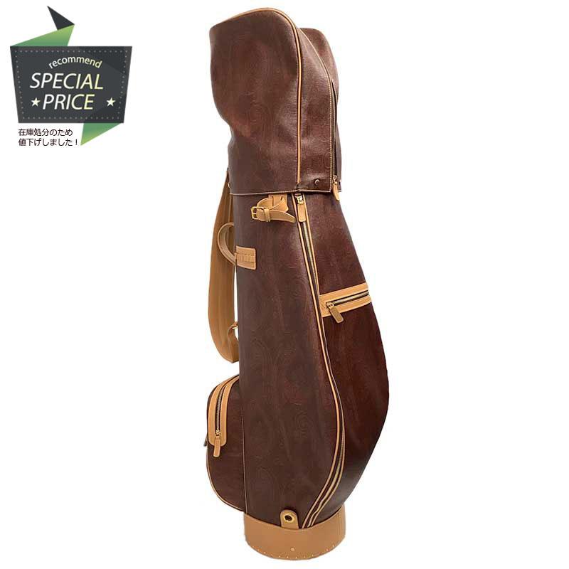 ETRO エトロ キャディバッグ ブラウン ベージュ マルチカラー PVC