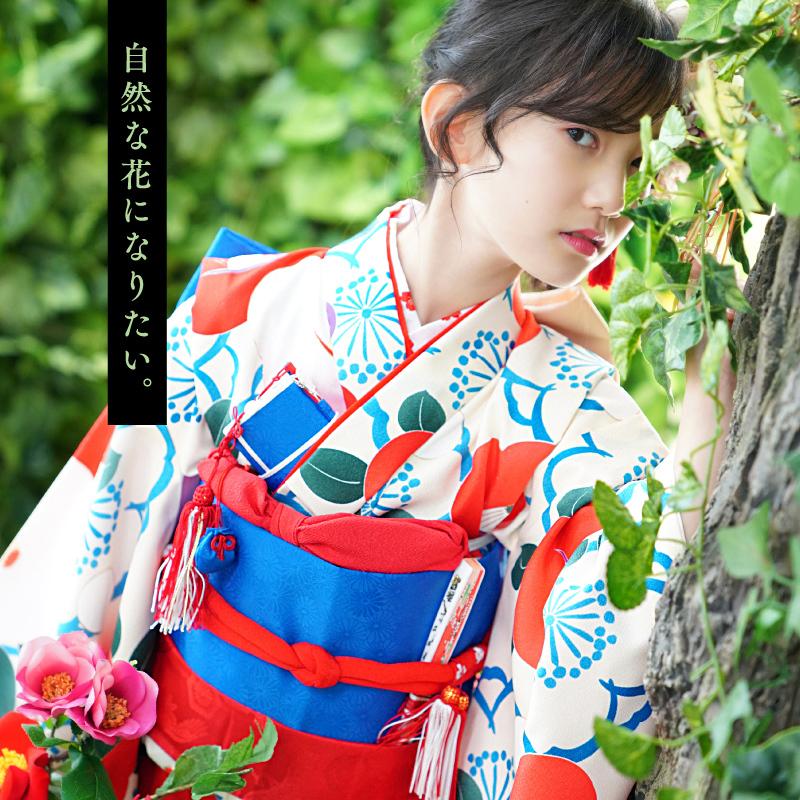 京都瑠璃雛菊 七五三 着物 7歳 フルセット 購入 販売 レトロ 椿(つばき