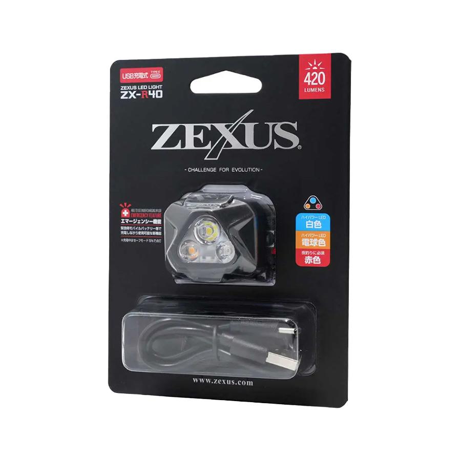 ZEXUS（ゼクサス） ZEXUS ZX-R40 ヘッドライト LED コンパクト 電池