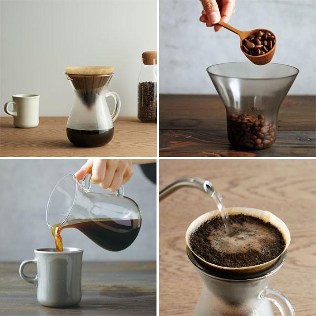 コーヒーサーバー コーヒーカラフェセット プラスチック 4cups