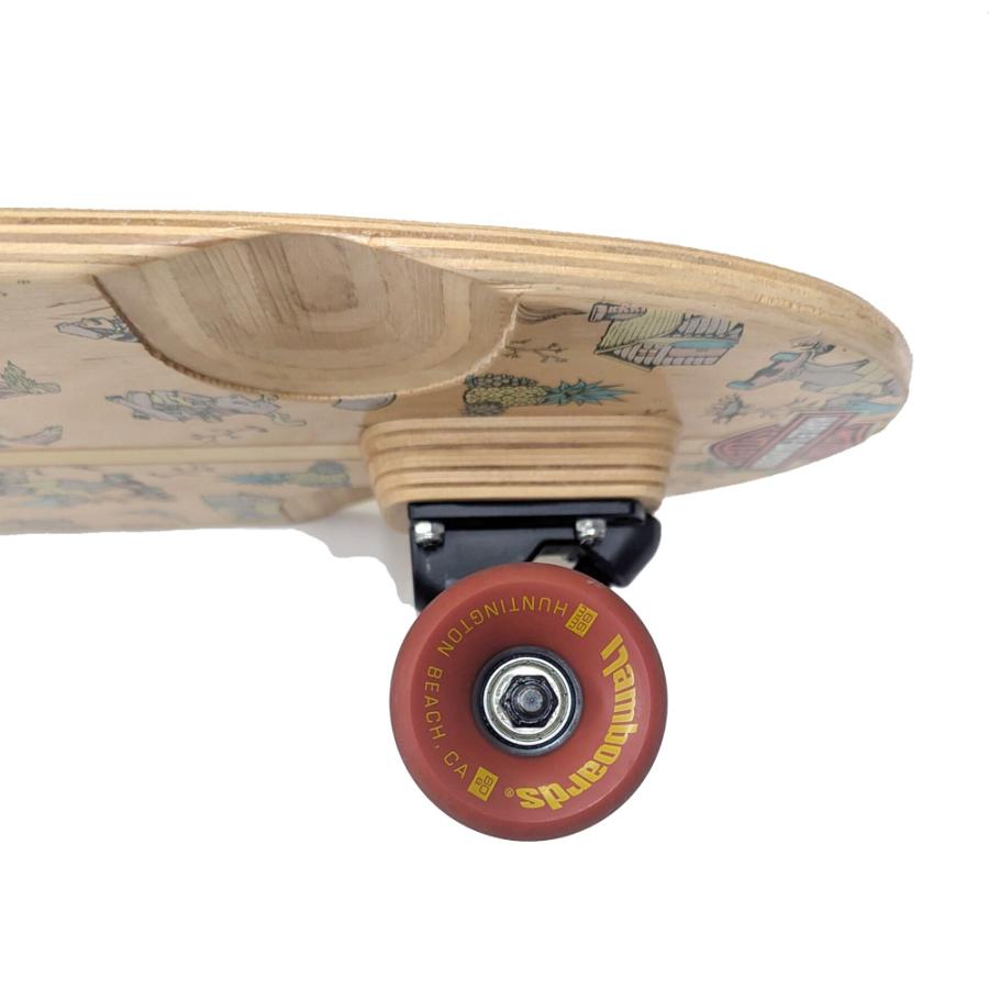 中古 HAMBOARDS スケートボード Logger 152cm ロングスケートボード