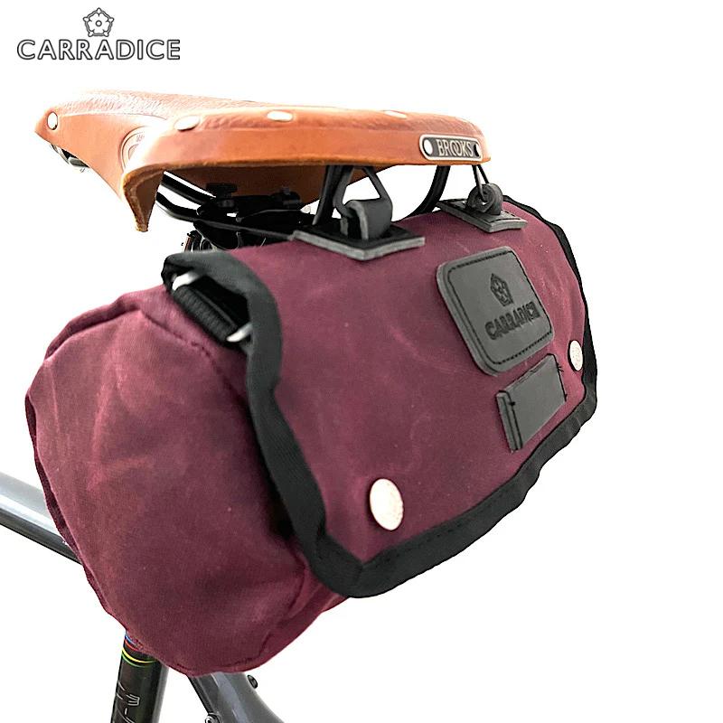 CARRADICE キャラダイス ジップ サドルロール バーガンディ サドル