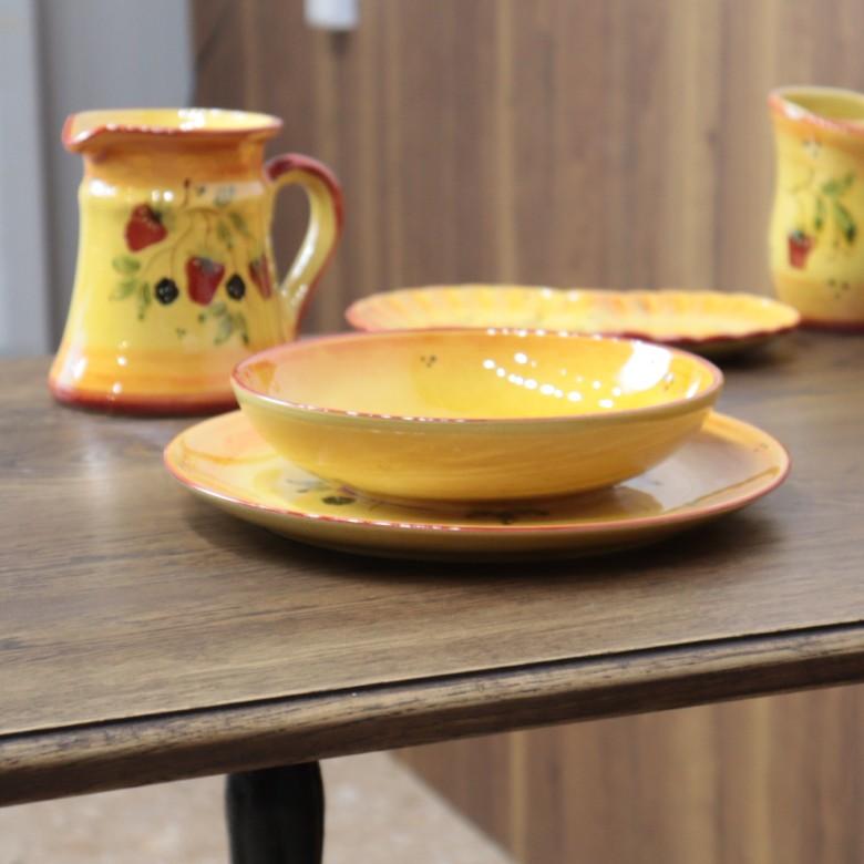 ポルトガル パスタ皿 ラウンドプレート 深皿 フルーツ柄 ベリー PFA