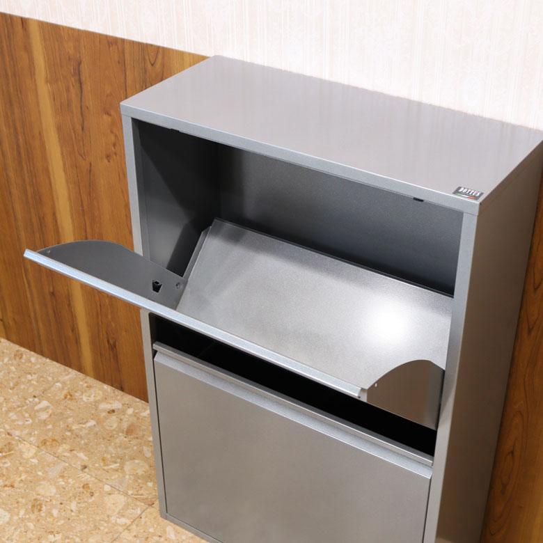 ダストボックス イタリア アイアン DOTTUS グレー 4杯/2段 カラフル