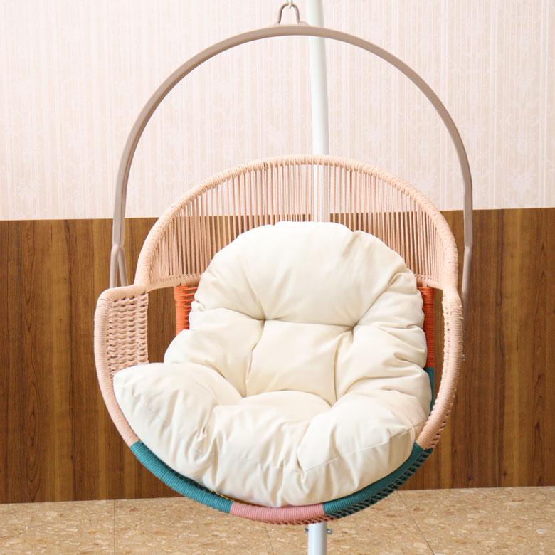 ハンギングチェア ホワイト クッション付き スイングチェア ハンモック