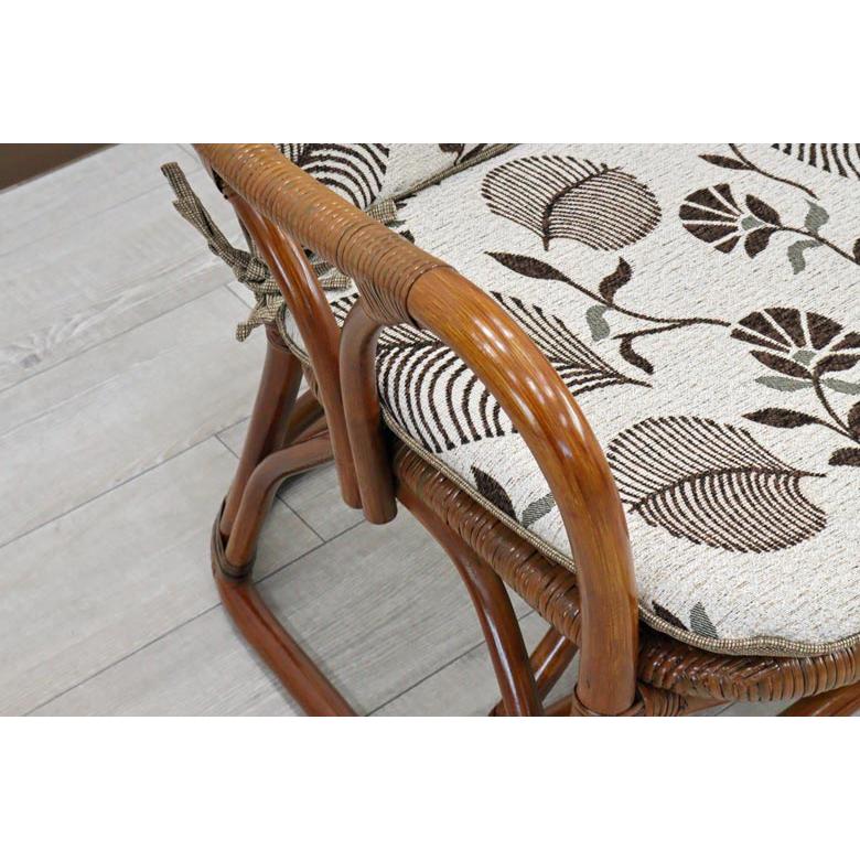 ラタン一人がけソファ アームチェア 軽量 ソファー リバーシブル