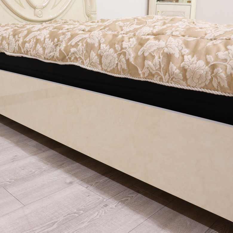 ガレージセール シングルベッドフレーム アイボリー イタリア