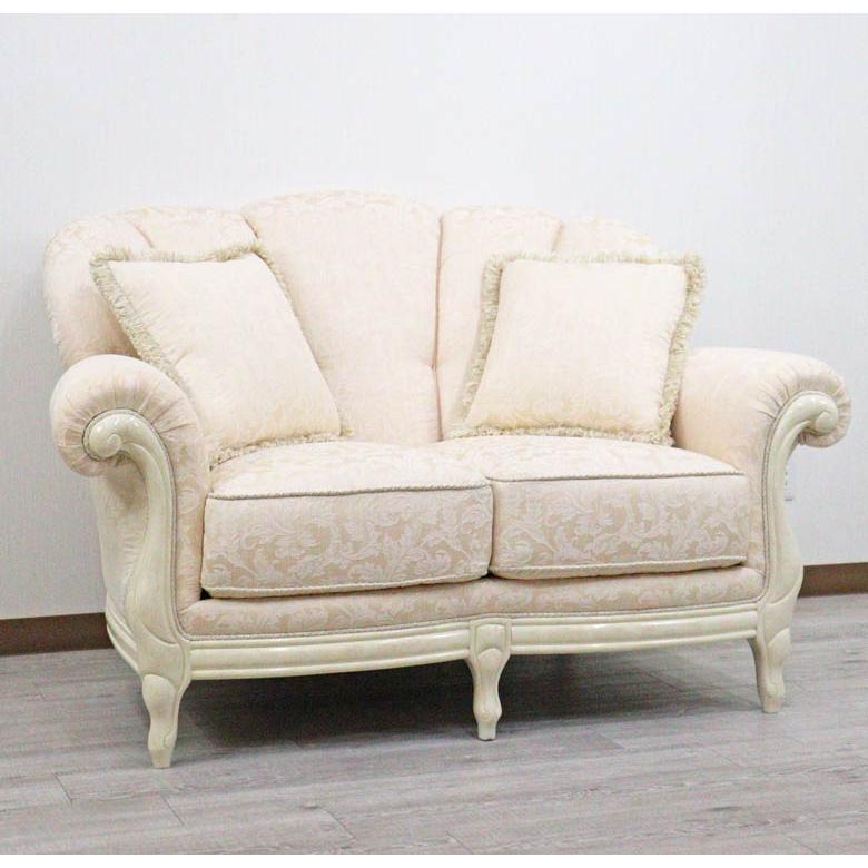 サルタレッリ ヴェルサイユ 2人掛け ソファ アイボリー 2Pソファ