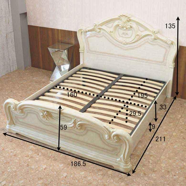 限定配送 サルタレッリ ベッドフレーム シングル アンティーク