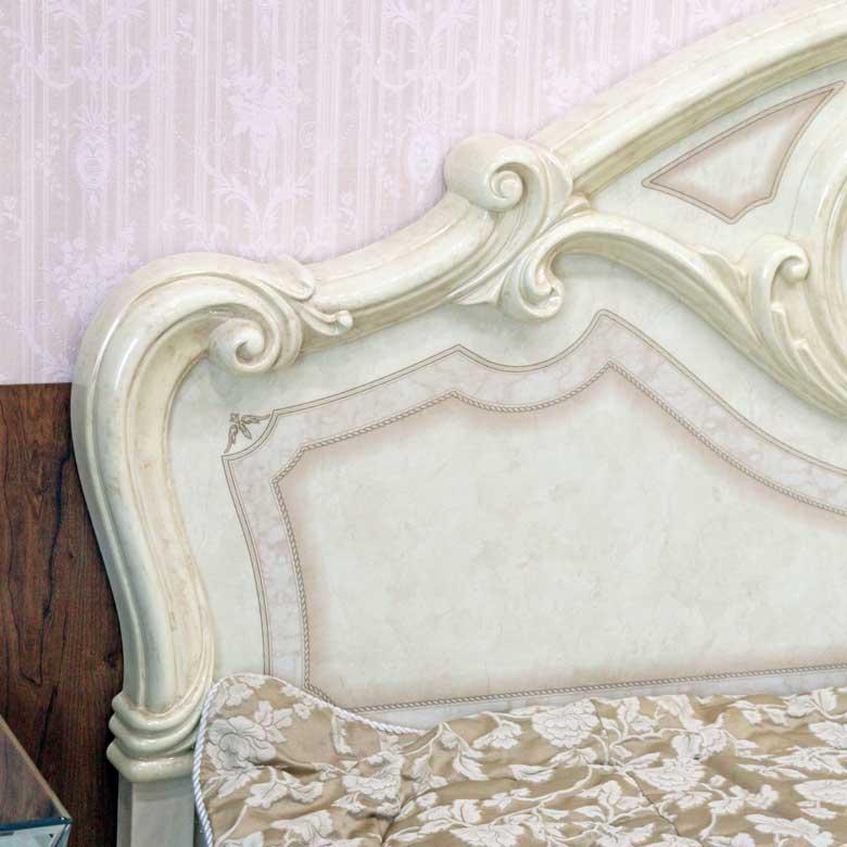 サルタレッリ アマルフィ クイーンベッド ベッドフレーム アイボリー