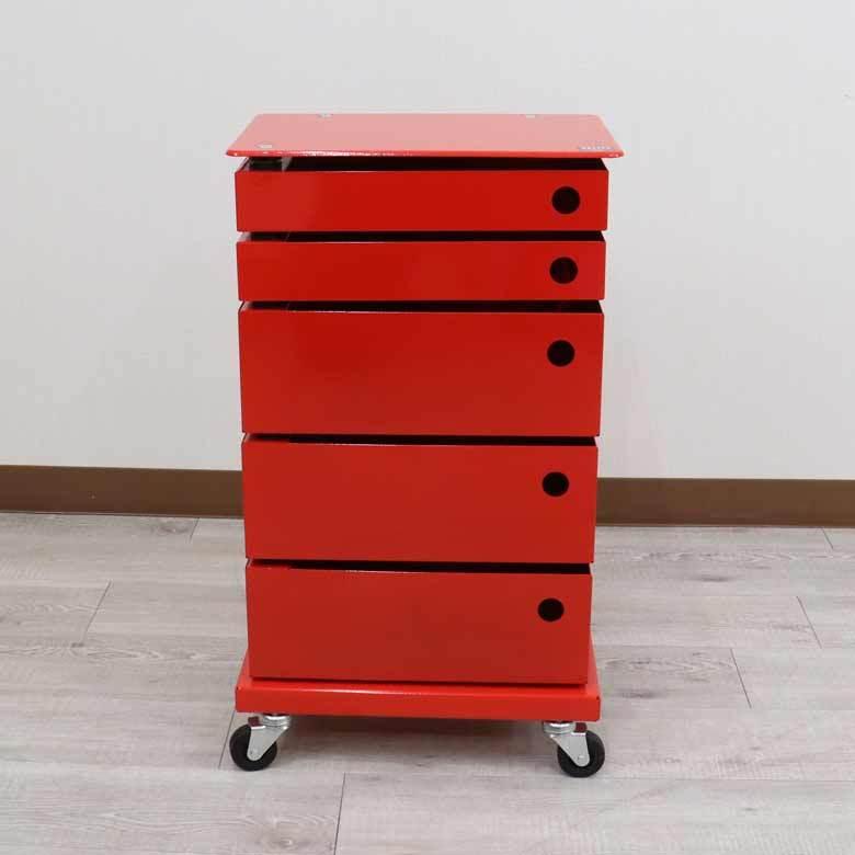 ファイルラック イタリア アイアン DOTTUS 5段 カラフル レターケース