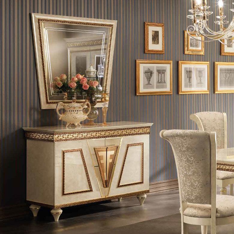 イタリア 2ドアローキャビネット サイドボード ファンタジア アレド