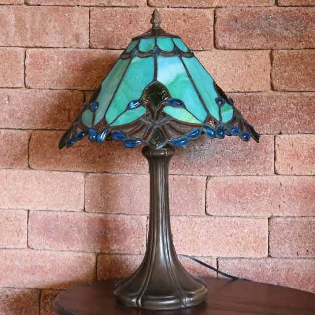 ステンドグラスランプ アクアビードロ 13インチ ステンドランプ 照明