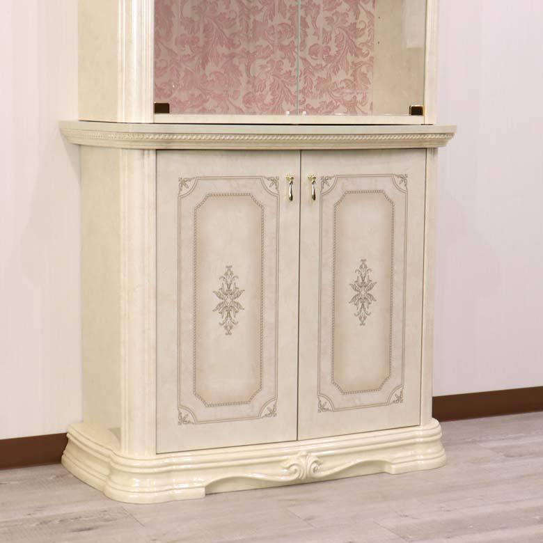 サルタレッリ アマルフィ 2ドアキャビネット アイボリー カップボード