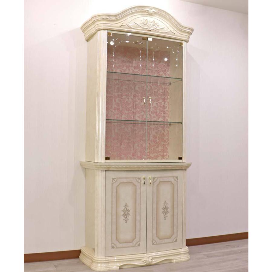 サルタレッリ アマルフィ 2ドアキャビネット アイボリー カップボード