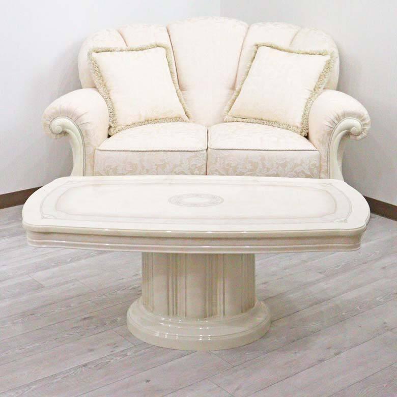 サルタレッリ アマルフィ センターテーブル 115cm アイボリー イタリア