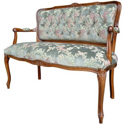 未使用♦️ロココ クラシック♦️華やかで上品な花柄 ラブソファ