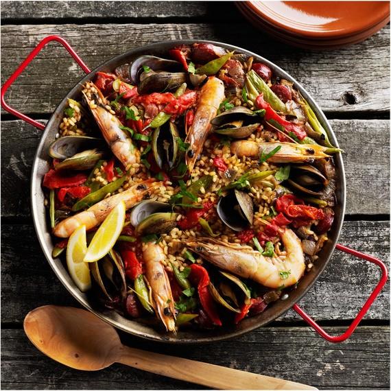 EL CID パエリア 鍋 スチール製 4人用 ハンドル付き スペイン製 レッド