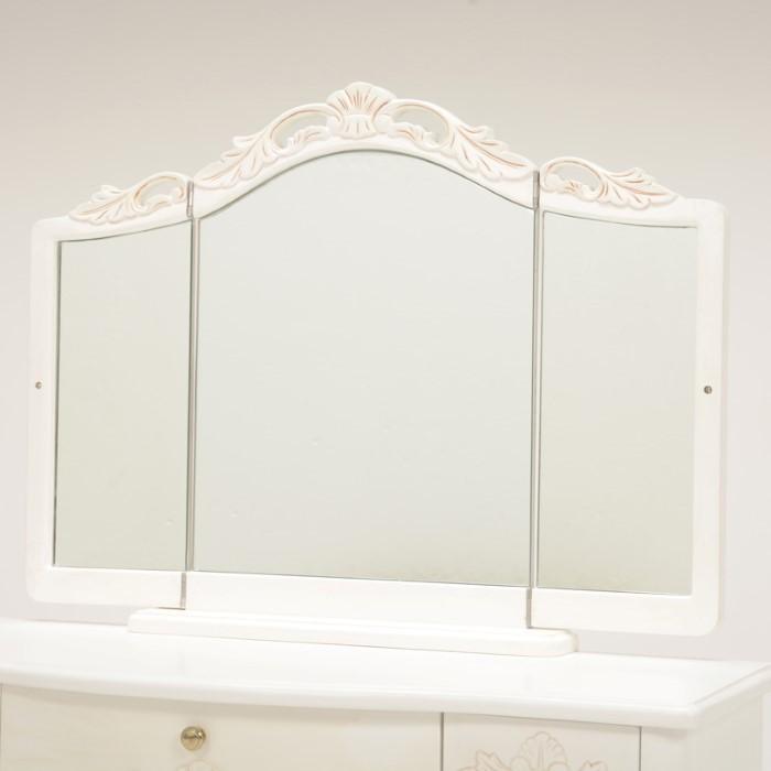 HAGiHARA（萩原） ドレッサーセット ヴィオレッタ 鏡台 3面鏡 スツール