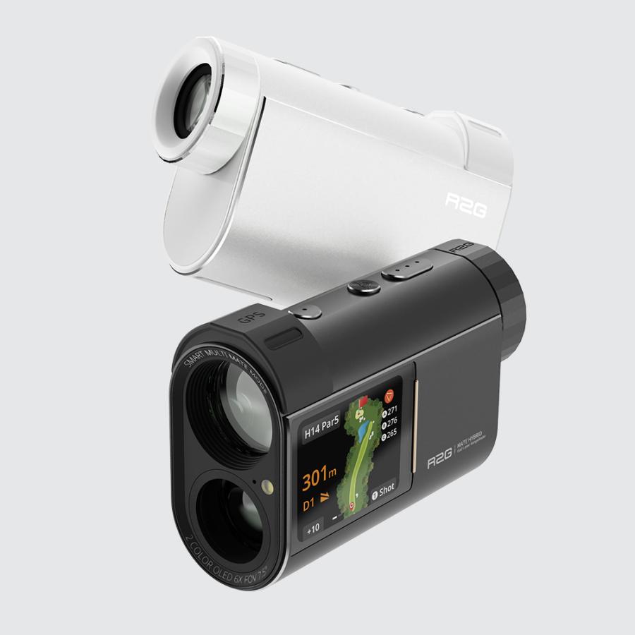 R2G レーザー距離計 MATE HYBRID ホワイト ゴルフ レーザー 距離 計測