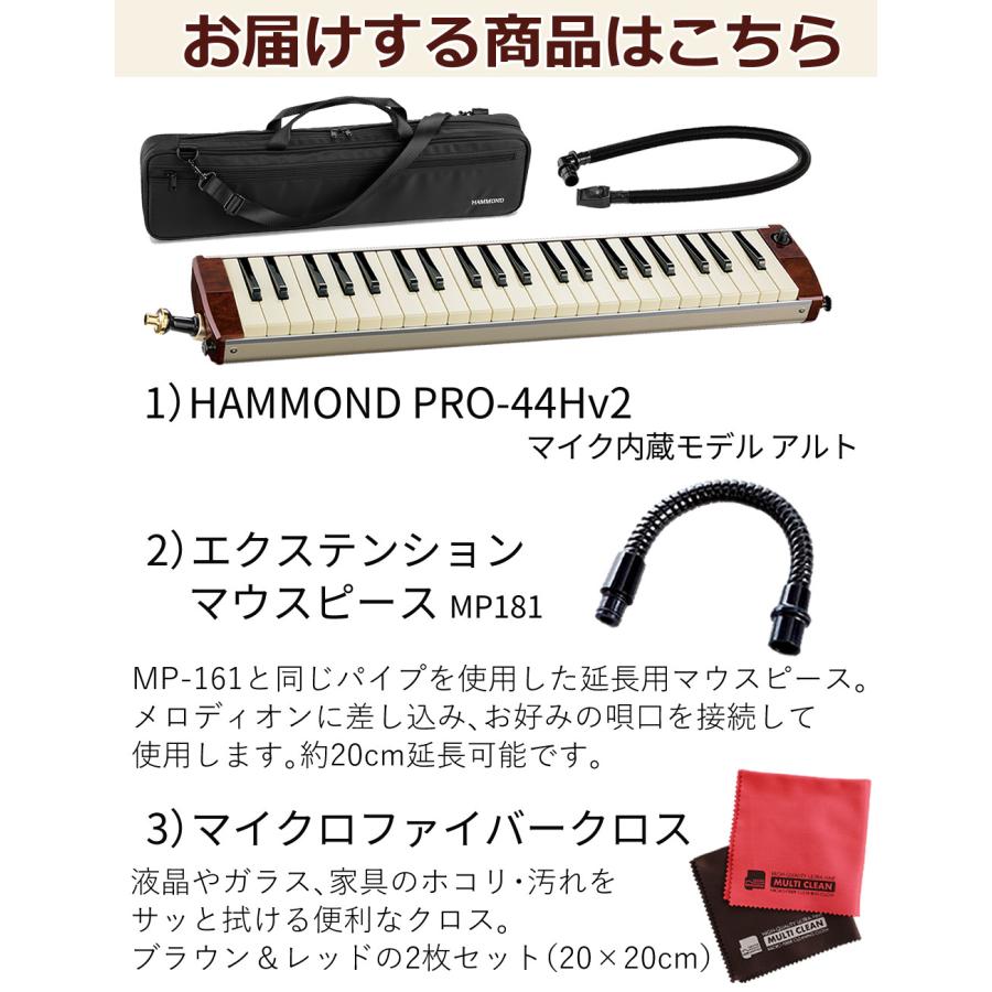 ハモンド SUZUKI HAMMOND44 PRO-44Hv2 鍵盤ハーモニカ エレアコモデル