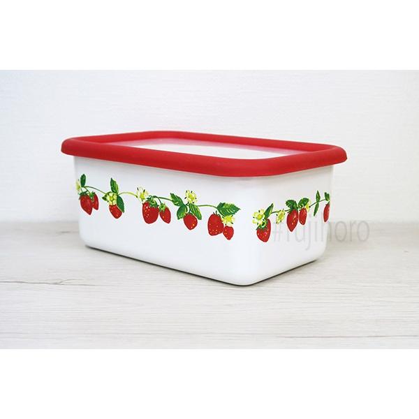 富士ホーロー 安心のメーカー直販 琺瑯 ほうろう いちごきっちん 深型