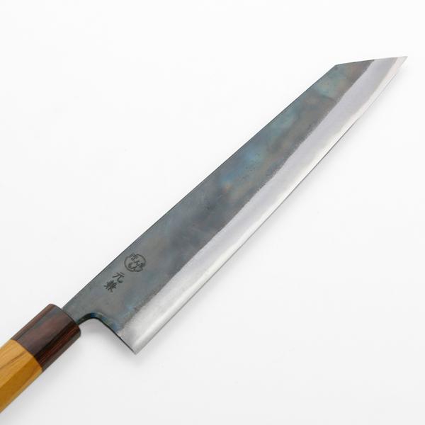 元兼 和牛刀 両刃 240mm 切付型 青紙1号 割込み 黒打ち仕上げ 切付