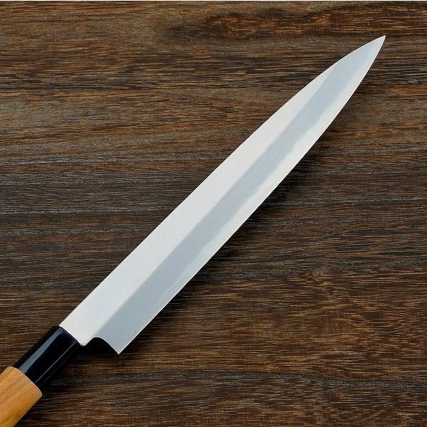 名入れ無料 柳刃包丁 片刃 240mm 青紙2号 桜柄 一般家庭向け 日本製