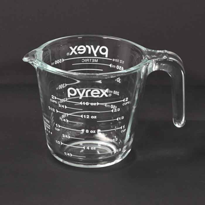 PYREX（パイレックス） 取っ手付きメジャーカップ 500ml 強化ガラス