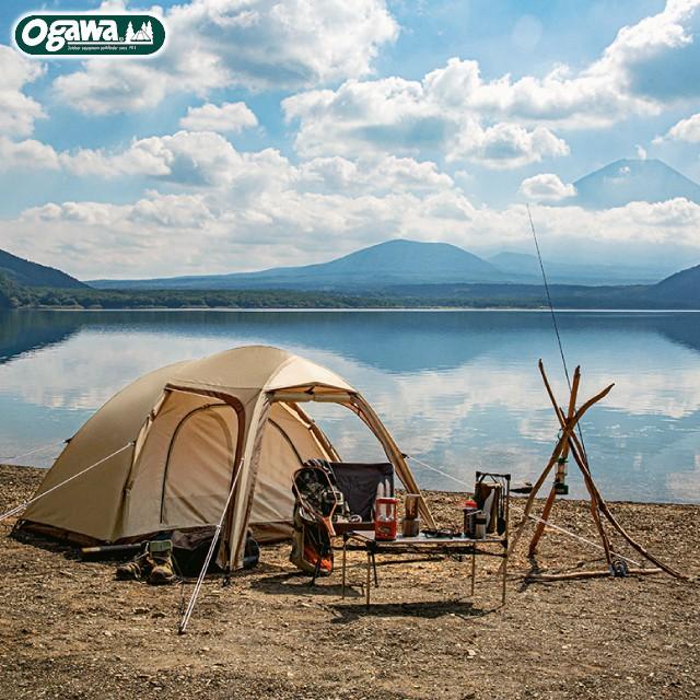 ogawa 地震対策 ステイシーST-2 ST2 カーキ ドーム型テント テント2人