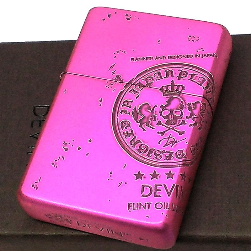 ライテック オイルライター デヴィン 紫 フリント式 DEVIN ロゴ 艶消し