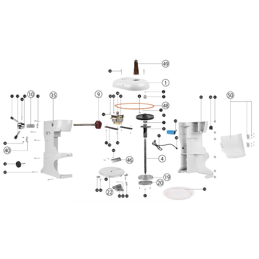 HAIGE（ハイガー） かき氷機 WF-A288用 スパイク A288-P20 : HAIGE