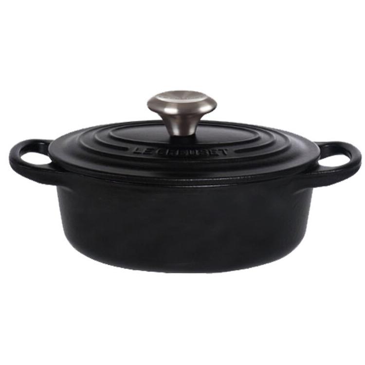 ココット・オーバル 【シグニチャー 17cm / マットブラック】LECREUSET