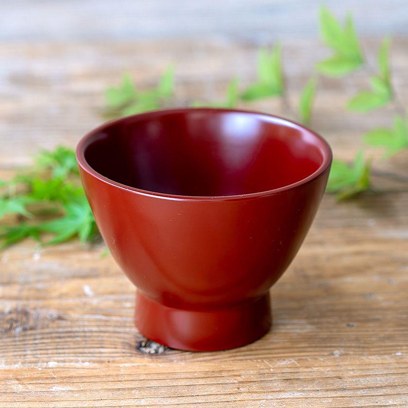 M.STYLE（エムスタイル） 小町 高台 味噌汁椀 吸物椀 茜朱 330ml 漆器