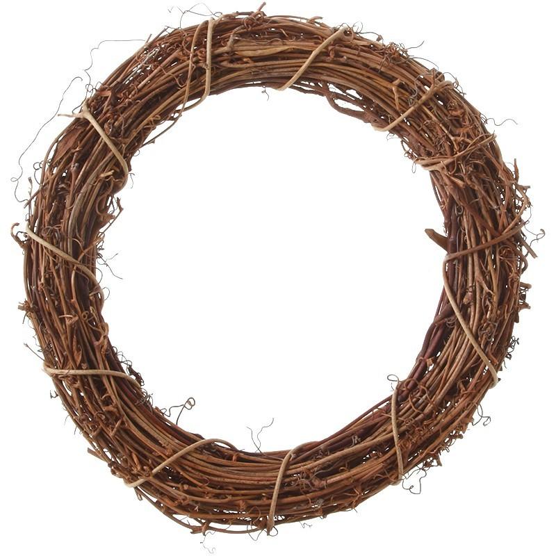 YDM 20cm ナチュラルリース MCY-0305 リース土台 ベース つる 天然素材
