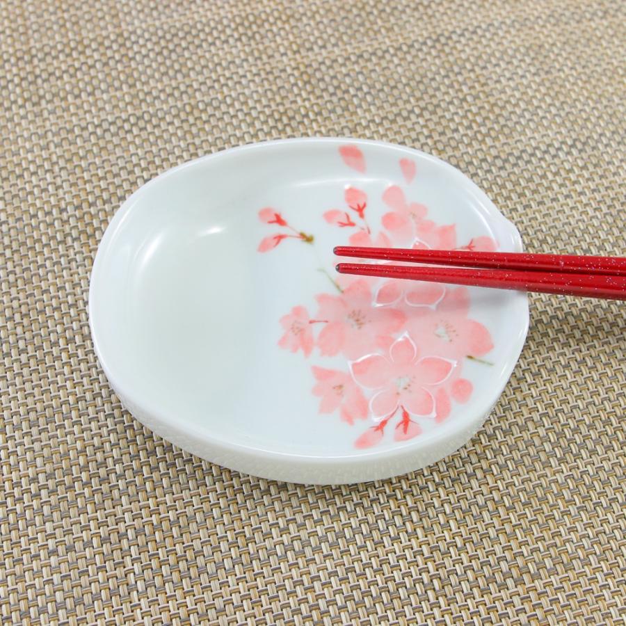 醤油皿 有田焼 波佐見焼 一珍花かんざしエコ皿 箸置き付き たまり