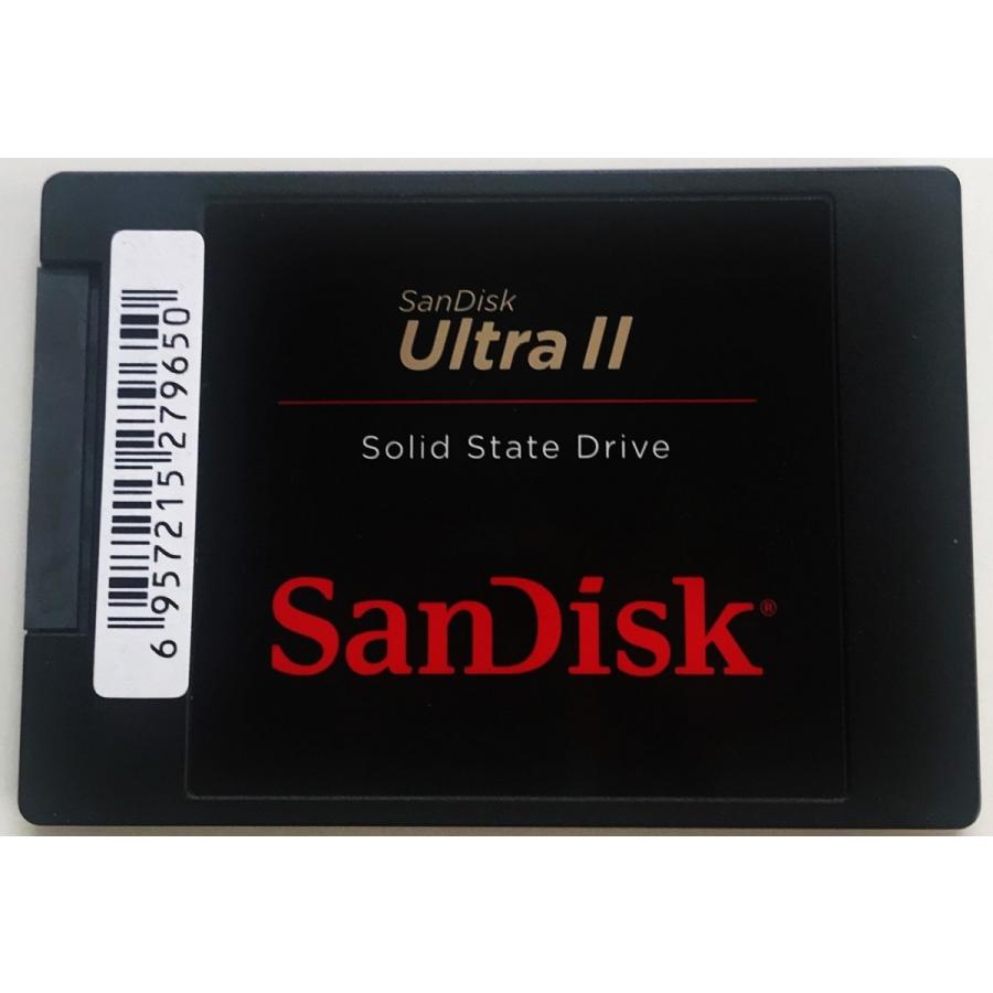 SSD：SanDisk製 UltraII 960GB(SDSSDHII-960G, 国内発送