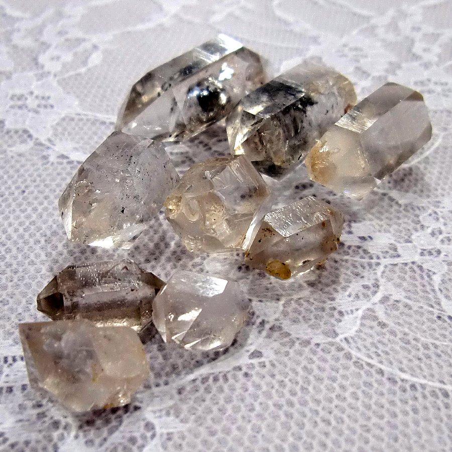 ミニ両剣水晶 ダブルポイント30gセット 天然石 浄化【送料無料