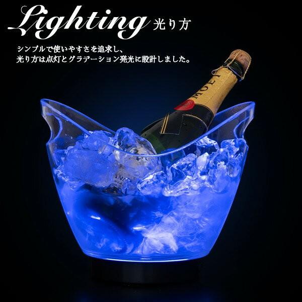 Glowlass（グローラス） ボトルクーラー オシャレ led 光る シャンパン