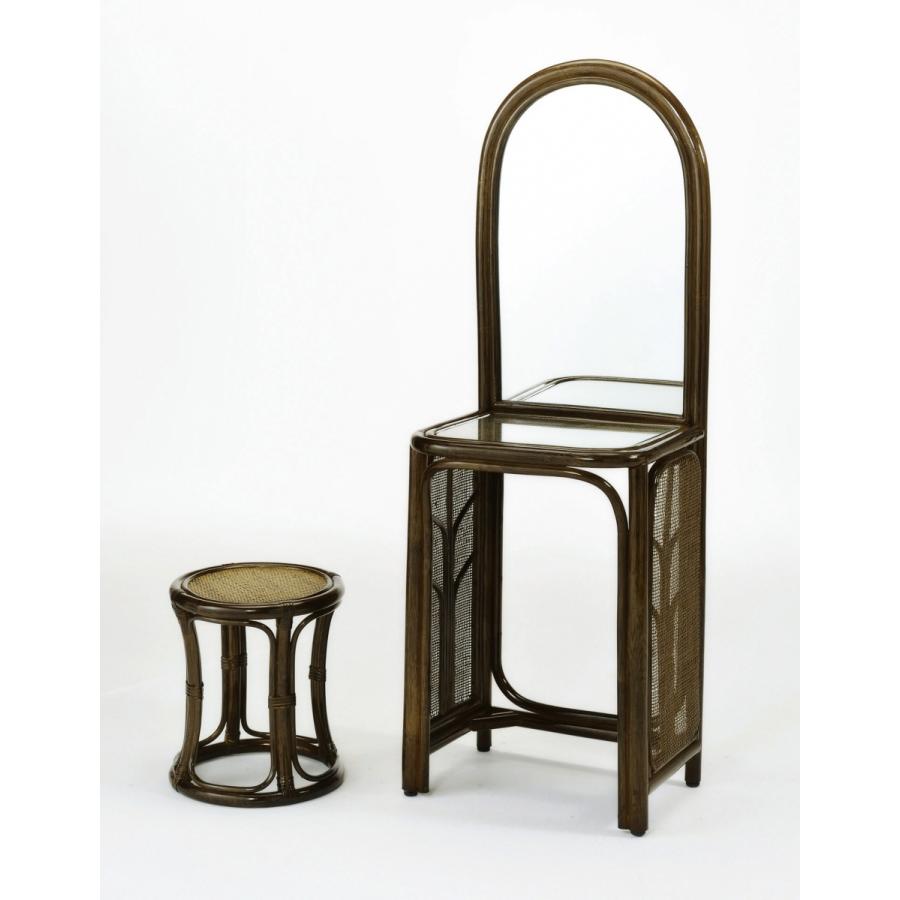 今枝商店 ラタン 籐 ドレッサー ＆ スツール セット W1003B