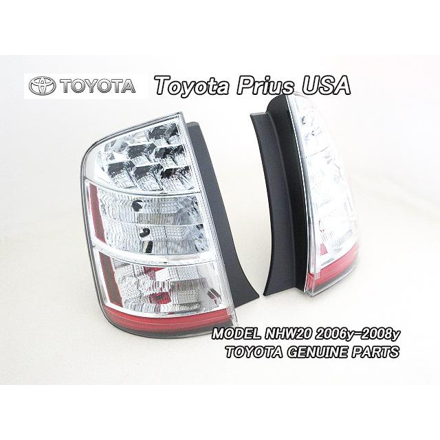 プリウスNHW20後期【TOYOTA】トヨタPRIUS純正USテールライト左右(06