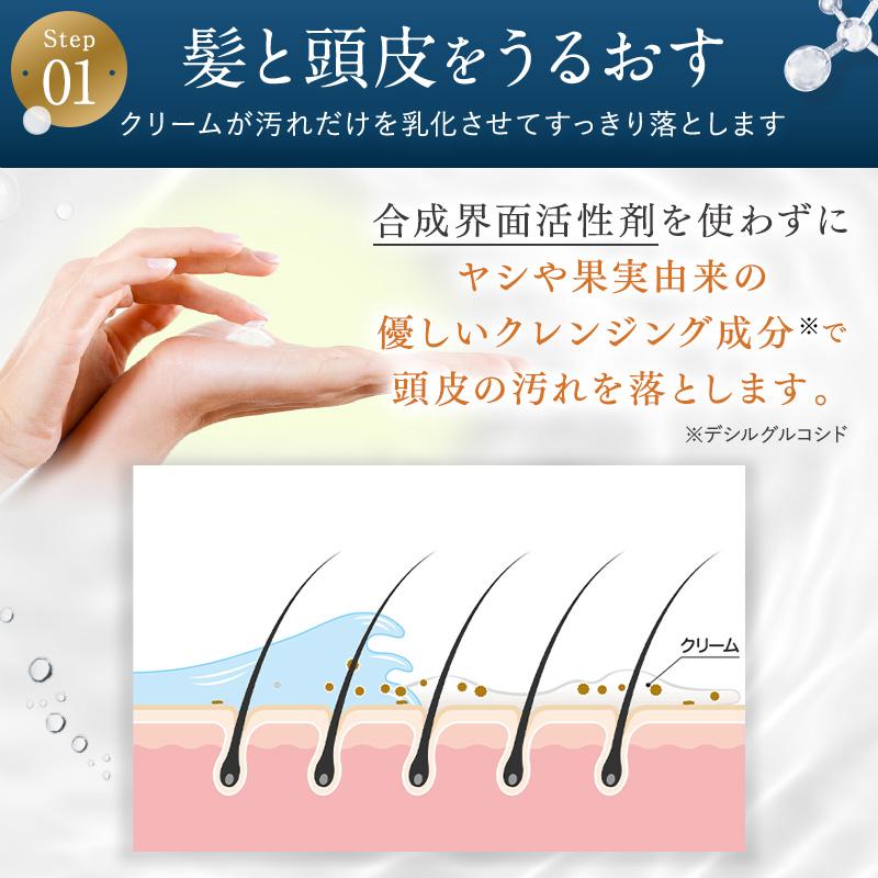 KAMIKA 公式 シャンプー カミカ 3本 クリームシャンプー 髪と頭皮を