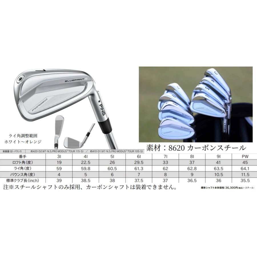 PING（ピン） PING BLUEPRINT S ブループリントS アイアン5本セット #6