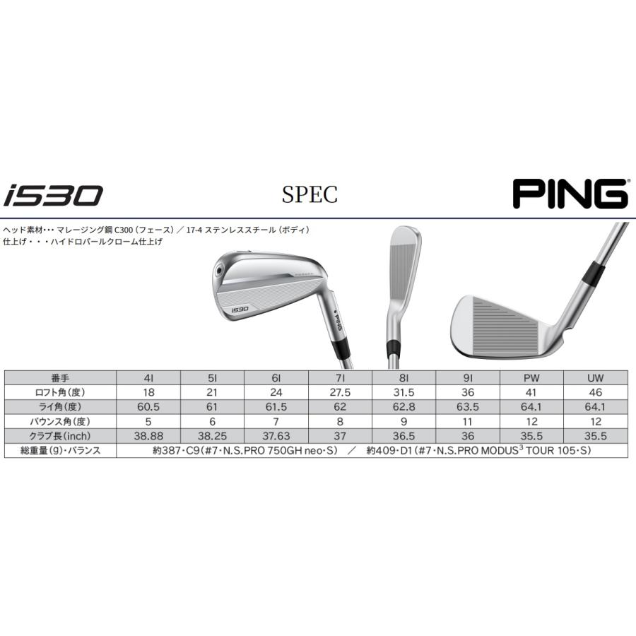 PING（ピン） PING i530 アイアン5本セット（#6〜9.PW） ALTA.J.CB
